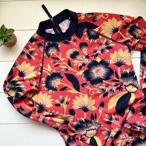 J. Crew Red and Yellow Rashguard